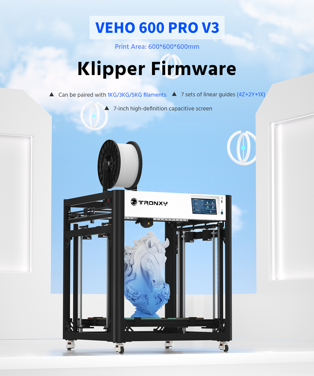 Corexy 3D Printer Kit - VEHO 600 PRO-V3 3D Printer Huge