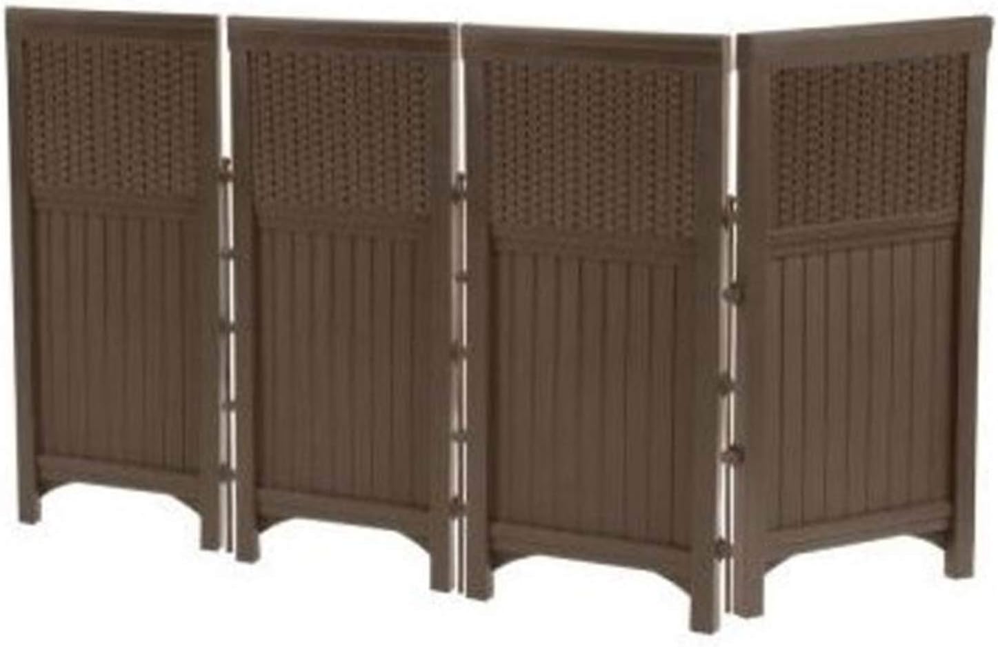 Resin - 4 Freestanding Wicker Resin Reversible Panel