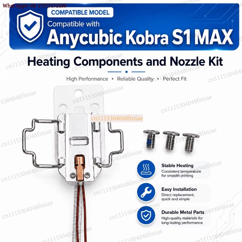 Hotend Assembly - Anycubic Kobra S1 MAX Heating Nozzle