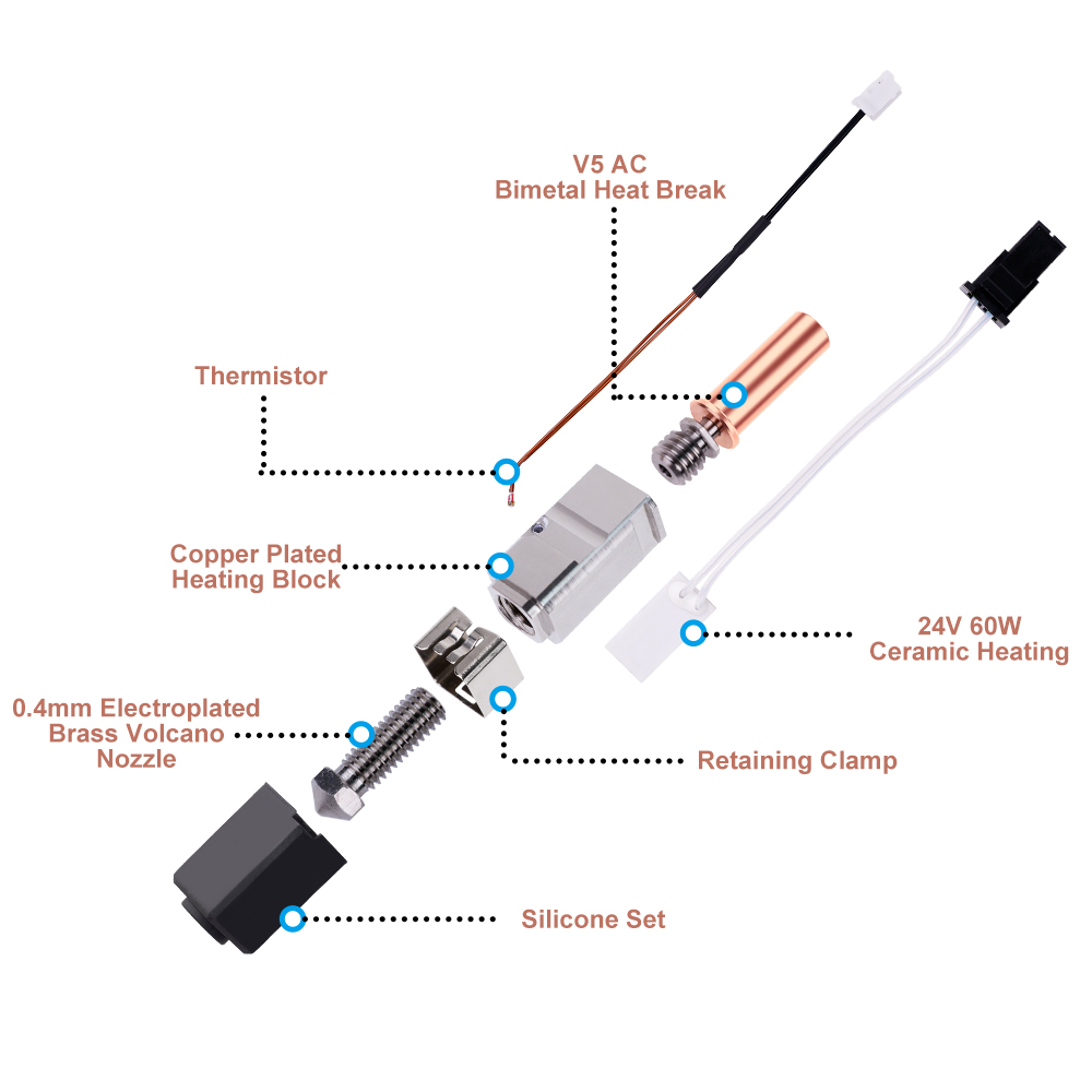 Hotend Kit for Anycubic Kobra  - Hotend Assembly 评论和价格