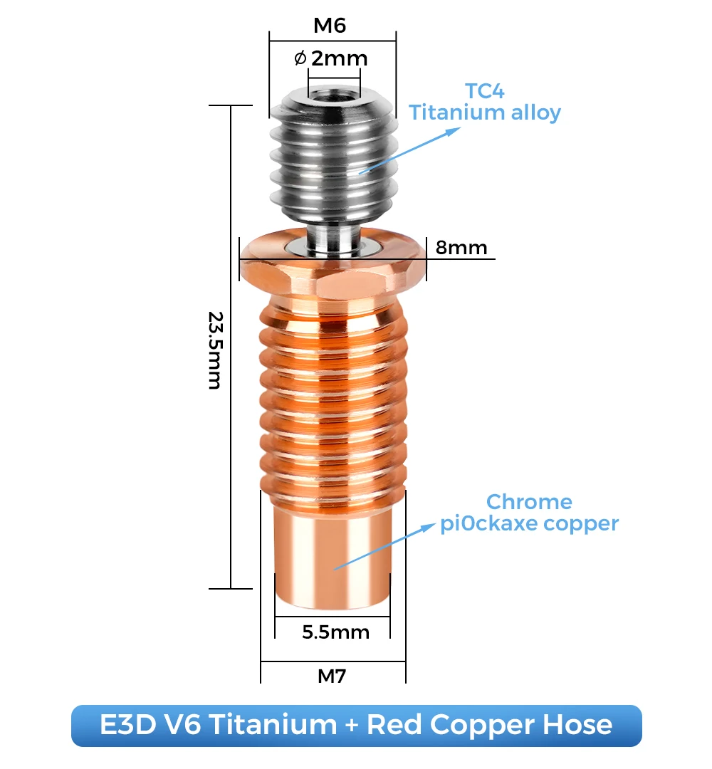 High Quality E3D V6 Throat V5  - Direct Drive Extruder 评论和价格