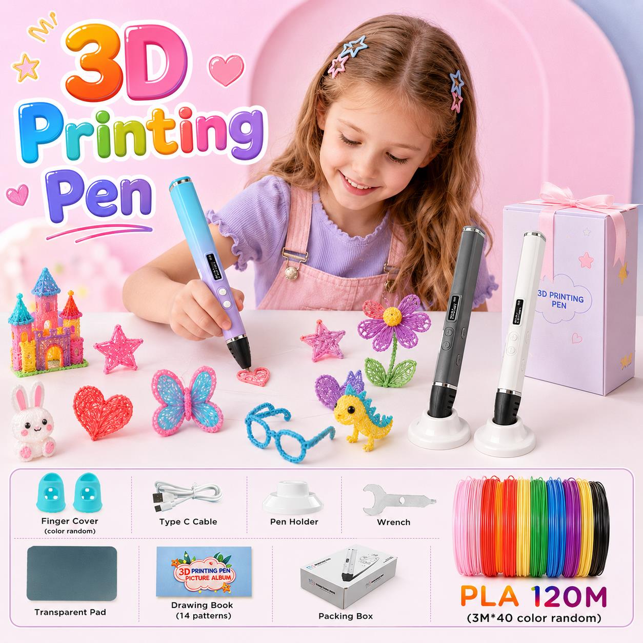 3D Printing Pen Kids with Type - Pla Filament 评论和价格