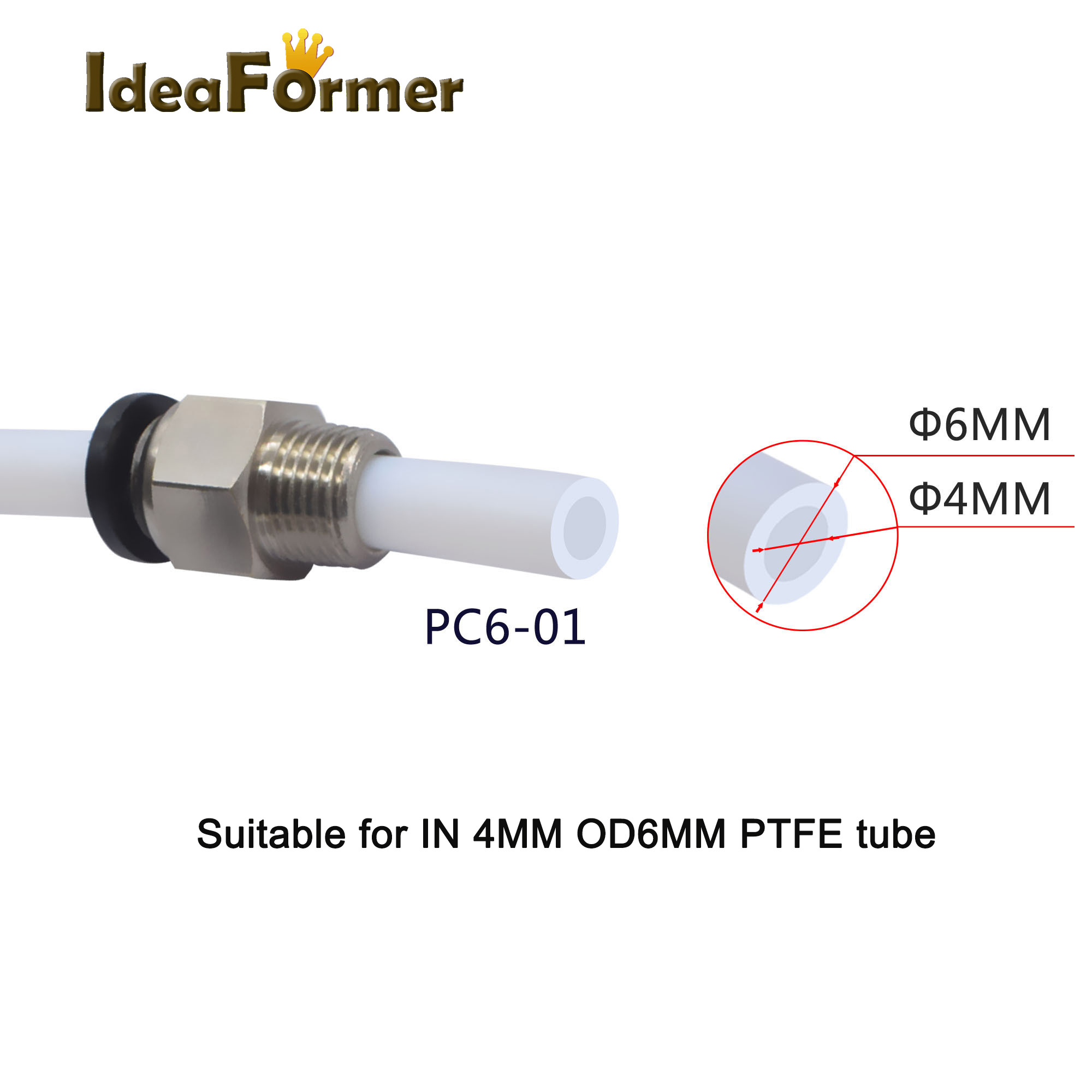 5pcs Quick Fitting PC4-01 PC6- - Filament 1.75 评论和价格