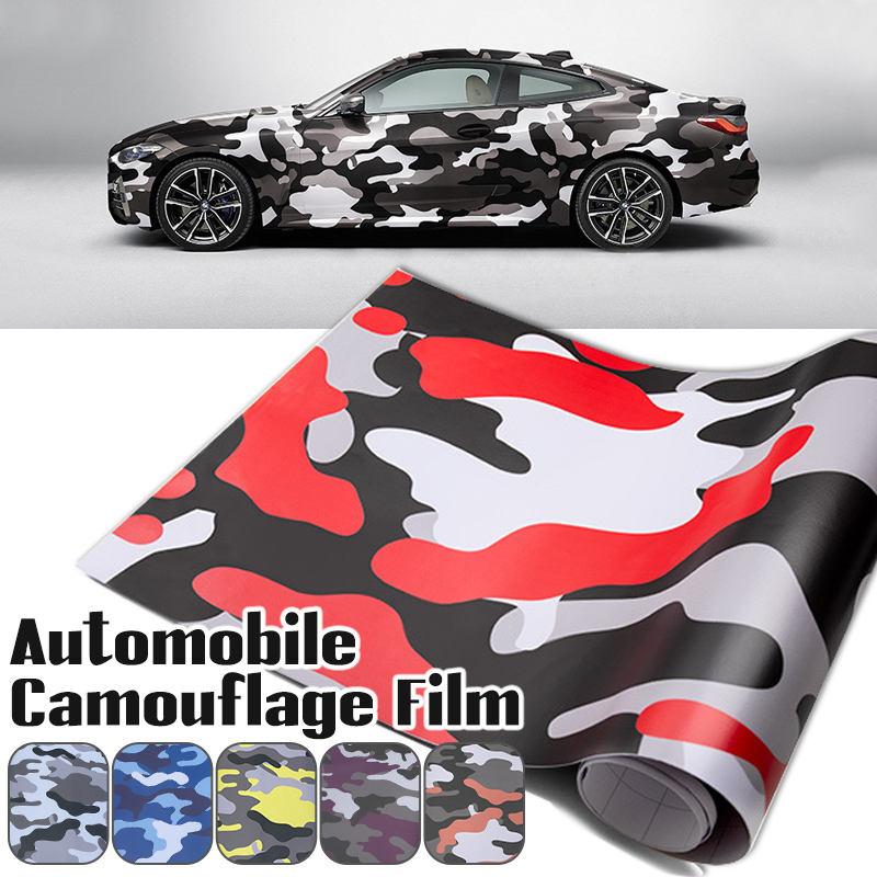 NEW Camouflage Vinyl Wrap Car  - Fep Film 评论和价格
