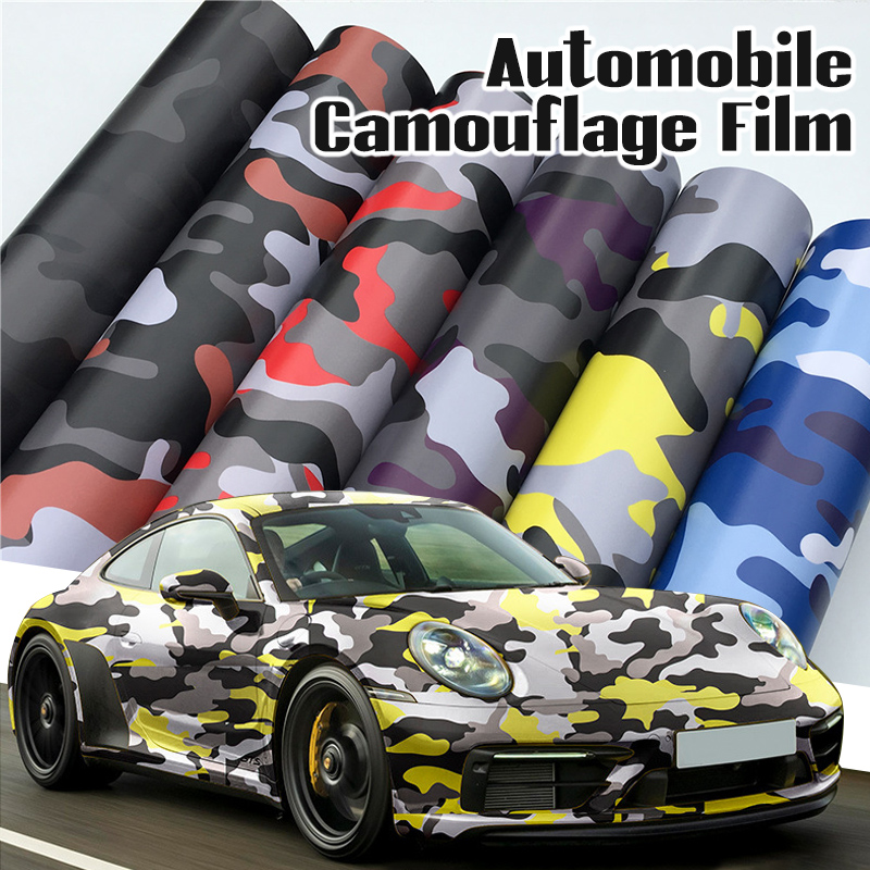 NEW Camouflage Vinyl Wrap Car  - Fep Film 评论和价格