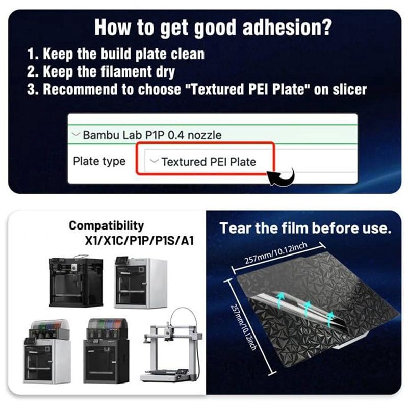 PZHI-3X 3D Printer PEO PET Bui - Build Plate 评论和价格