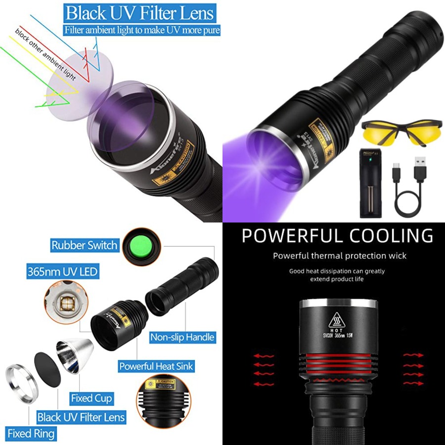 SV13 15W 365nm UV Flashlight R - Uv Resin 评论和价格